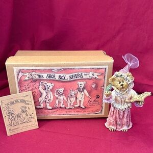 Boyds Bears The Shoe Box Bears Figurine with Box “Princess Aneeda Knight…”